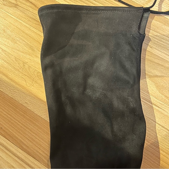 Knee high black suede-like boots - Picture 8 of 9